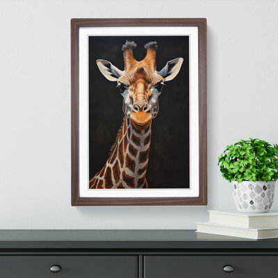 Giraffe Informel - Framed Print