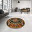 Tapis traditionnel noir / vert / rouge / orange Bayonne-1202430218