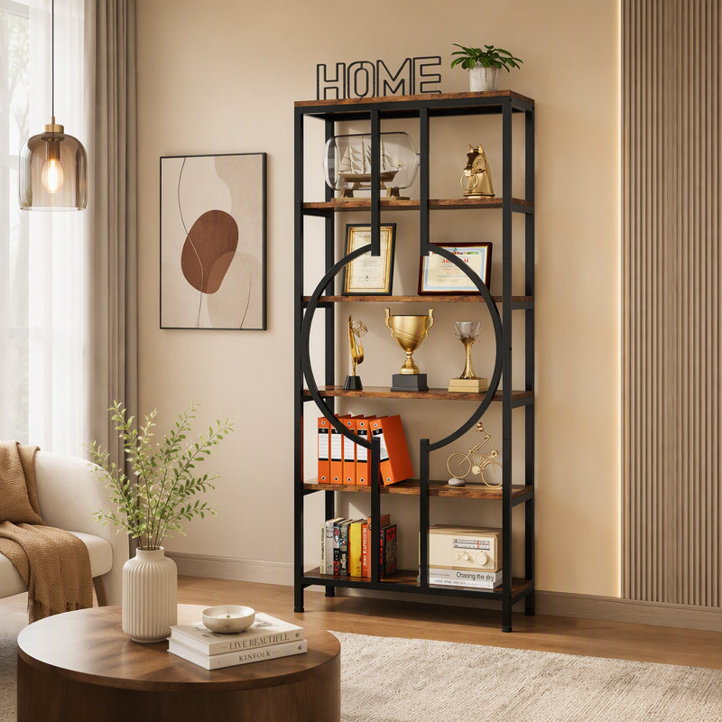 Linsly 70.9'' H X 27.55'' W Etagere Bookcase