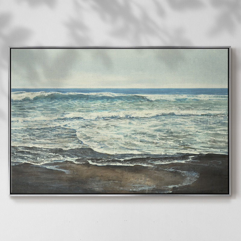 Coastal Reflection, reproduction d'art sur toile, H 41 po x l 27 po x P 2 po, Argent