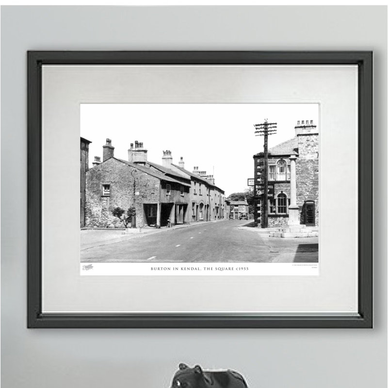 Burton In Kendal, The Square C1955 by Francis Frith - Single Picture Frame Print, 28cm H x 36cm W x 2.3cm D