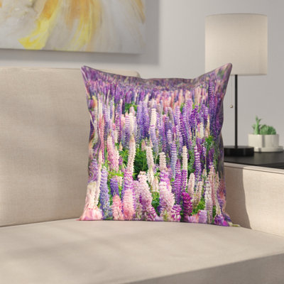Kassey Downard Lavender Field Square Pillow Cover