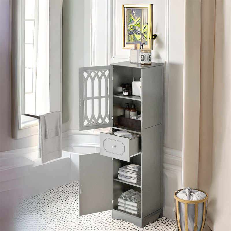 Armoire à linge Tremal, Gris