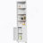 Corner Storage Cabinet With 2 Doors, 5-Tier Metal Cabinet With Adjustable Shelves