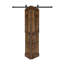 Porte à deux branches en bois massif en forme de S avec rail de quincaillerie - Assemblage requis-109425771-110403503