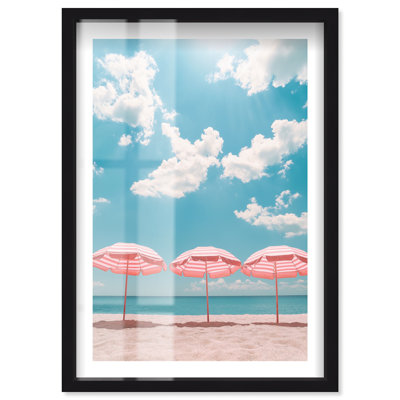 «Seaside Stripes Shadowbox Print» par Notoriart
