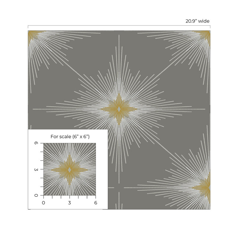 Rouleau Kippar Starburst, Gris Argos, L 396 po x l 20,5 po
