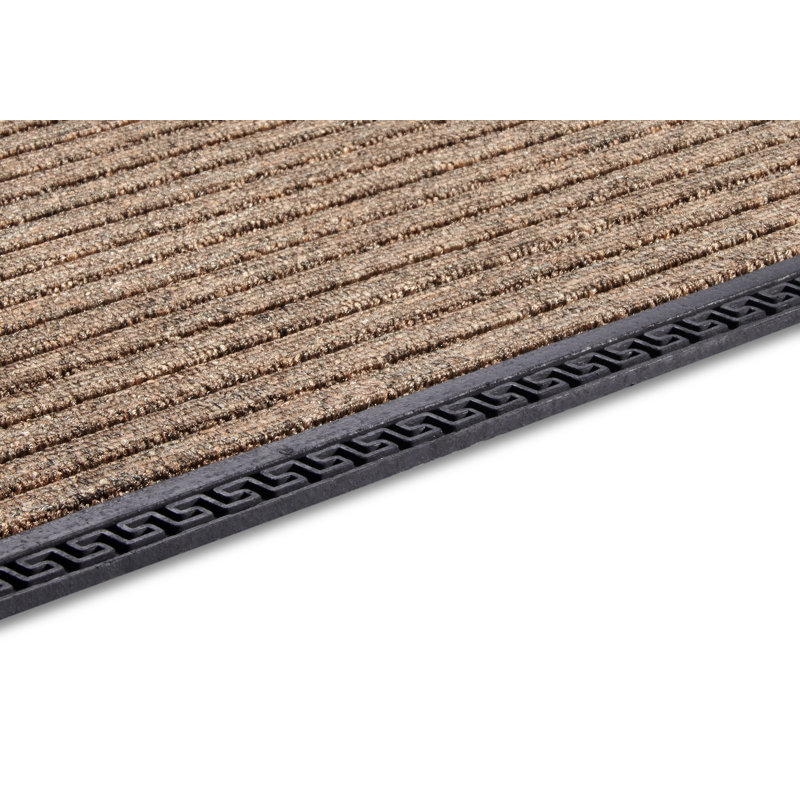 Mix Mats Ornament Borders Kitchen Mat, Coconut black