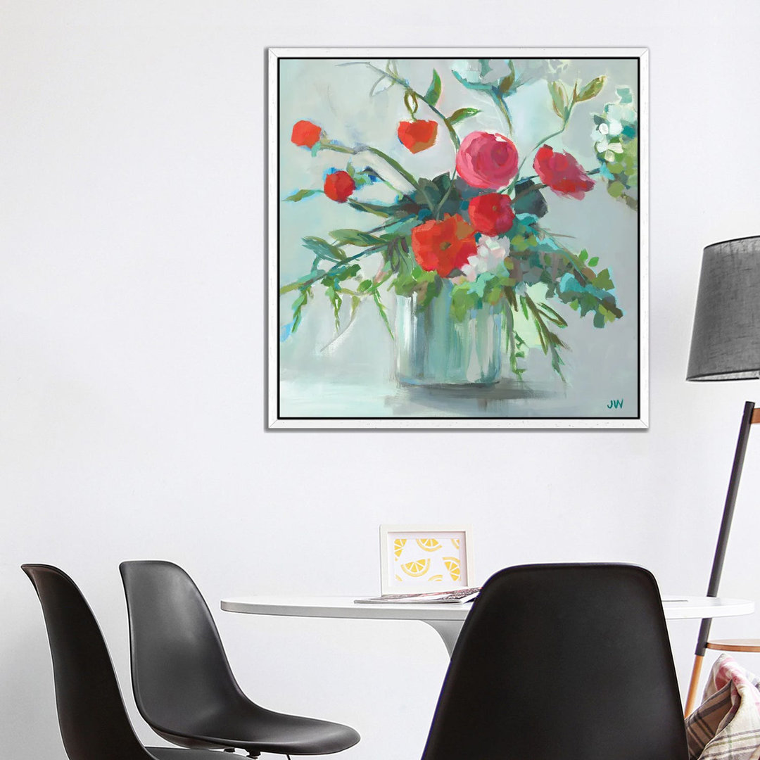 Red Ranunculus by Jenny Westenhofer - Gallery-Wrapped Canvas Giclée on Canvas
