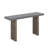 Uniquely Designed Oak Veneer Console Table With Distinctive Side Shapes-119412006