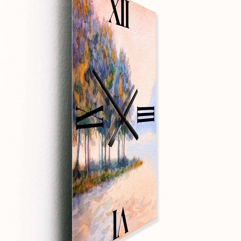 Horloge murale coucher de soleil sur le lac II, Petit
