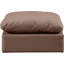 Repose-pieds carré en similicuir de 35 po de large itala-94466395