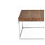 Table de bout Fred - table d'appoint moderne carrée - table de bout en bois - pour le salon, le lit ou le bureau - table d'appoint brun noyer-1862978701