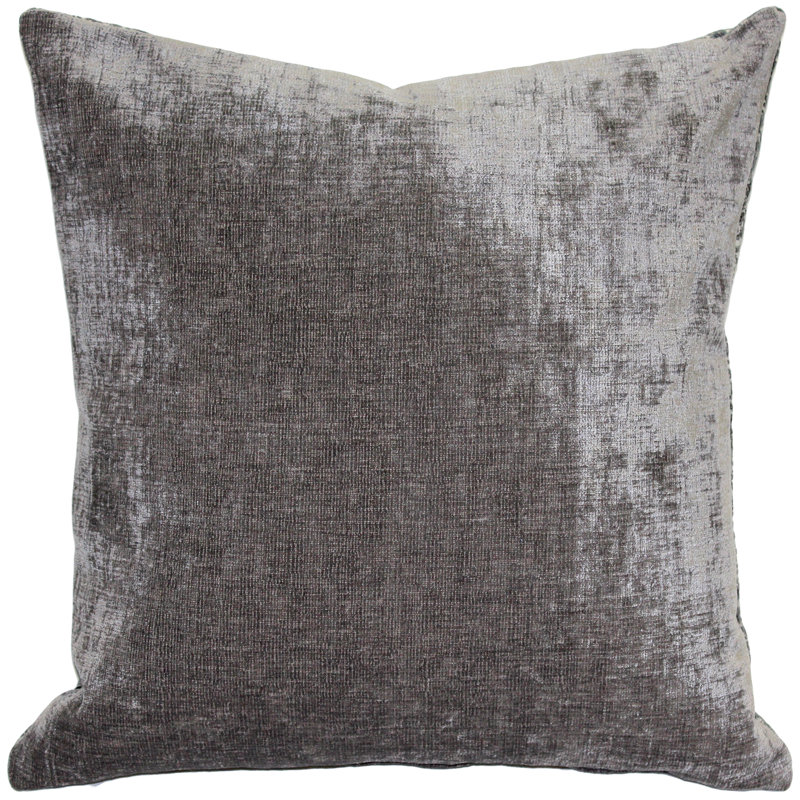Housse et insert de coussin carré Roxy, 17 po x 17 po, Gris