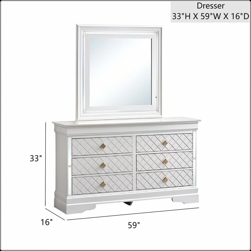 Commode Verona Pearl White