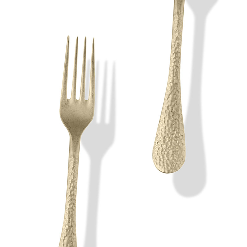 MEPRA Epoque Stainless Steel Flatware Set, Pewter Champagne
