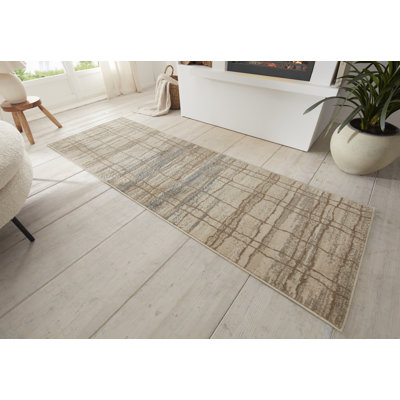 Handwoven Beige/Khaki/Grey Rug