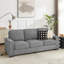 Canapé moderne en tissu Snowfleece 83,86 po, canapé comprimé, canapé 3 places, mobilier