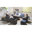 Ensemble de conversation d'extérieur en osier pour 7 personnes Allcot, ensemble de chaises de patio pivotantes avec table basse éclairée et coussins-1315101889