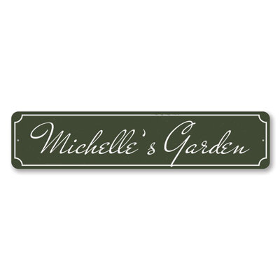Plaque de jardin en aluminium