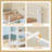 Twin Metal Loft Bed with LED Lights, Low Loft Bed Frame with 6 Storage Drawers,Open Storage Shelves,15" H Guard Rail-678042627