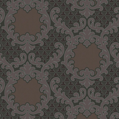 Shadow Leaf Damask - Wallpaper