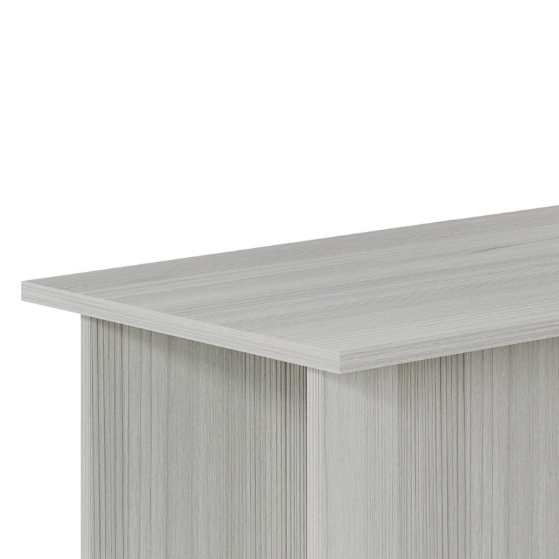 Bureau d'écriture en L Linden Classic - gris clair, Gris clair