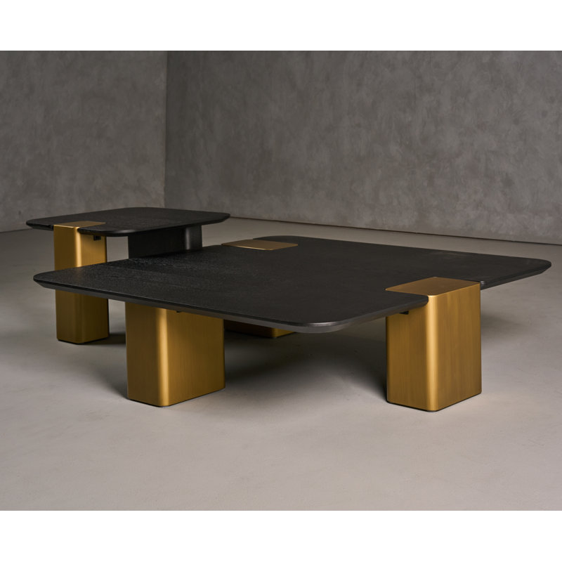 Ensemble de 2 tables basses et tables de bout Tisha