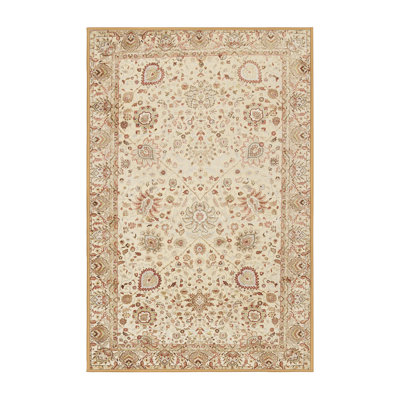 Tapis beige en laine Sheridan