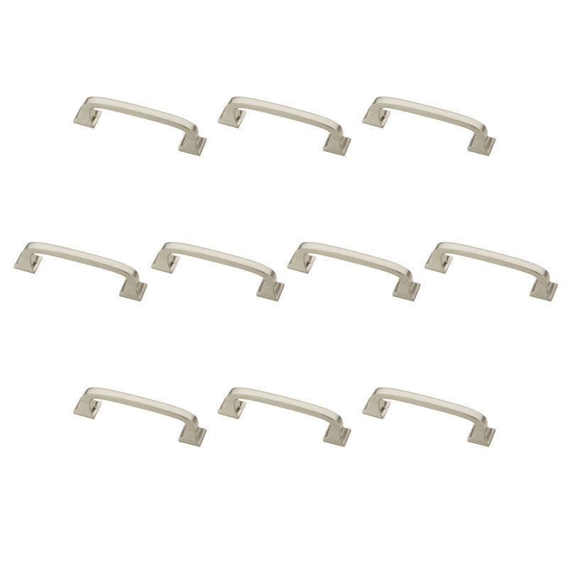 Ensemble de poignées-barres pour appareils ménagers Lombard, Nickel satiné, 3"