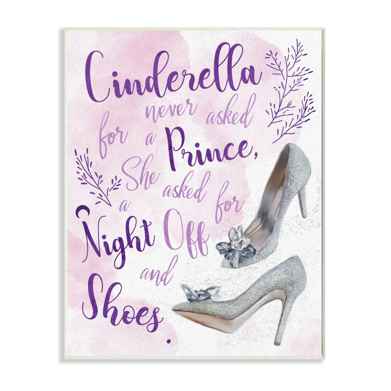 «Princess's Night off Glam Glitz Heels Fantasy», reproduction d'impression, Plaque murale, H 15 po x l 10 po x P 0,5 po