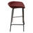 Masayo Servos Modern Barstool with Upholstered Faux Leather Seat and Powder Coated Iron Frame-1979112741