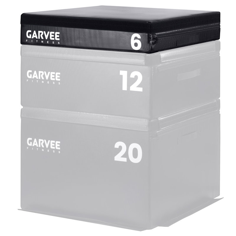 Stackable Plyo Box 6 Inch Adjustable Plyometric Jump Box Soft Foam Step Up Boxes for Home Gym Workouts  Soft Plyo Box for Professional Strength HIIT Step-Ups and Training