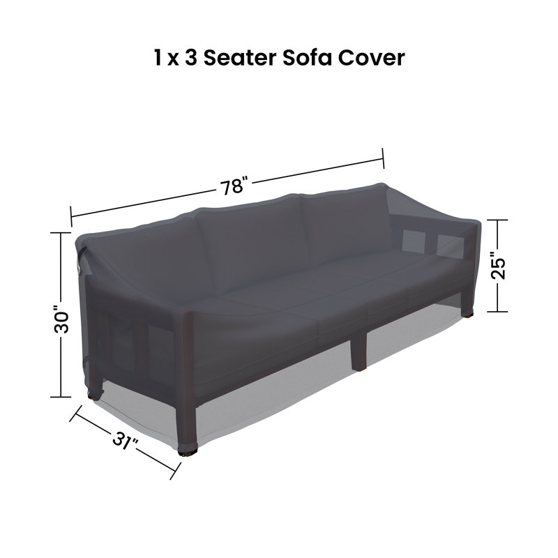 Dasmon 3 Seater Patio Sofa Cover
