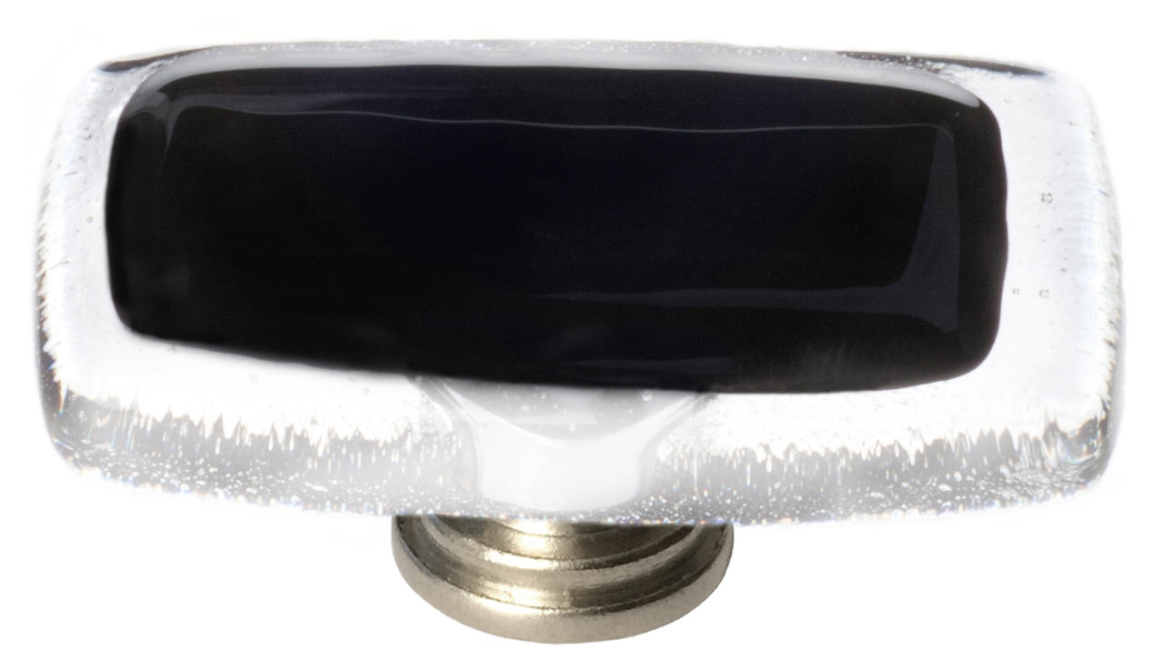 Reflective Rectangular Cabinet Knob, Oil Rubbed Bronze, Black