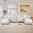 140.5" U-Shaped Modular Sectional Sofa, 4-Seater Cloud Couch with Chenille Upholstery, Lumbar Pillows & Movable Ottoman for Living Room-498281612