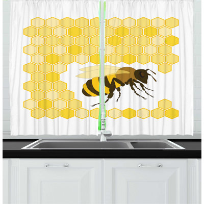 Geometric Kitchen Curtain