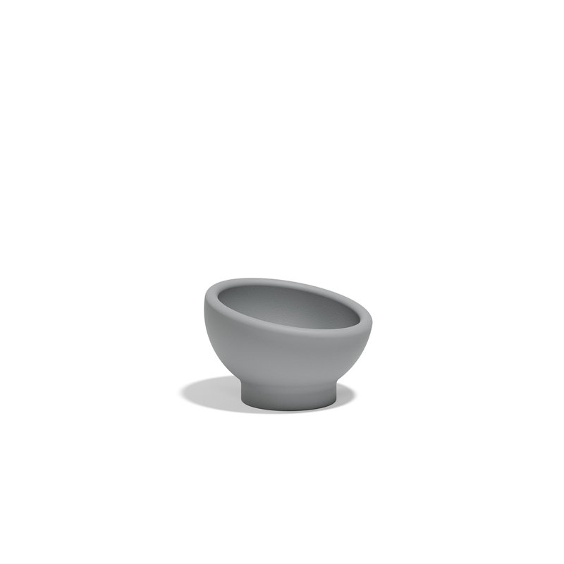 Luna Planter, 10.75" H x 15.75" W x 15.75" D, Gray