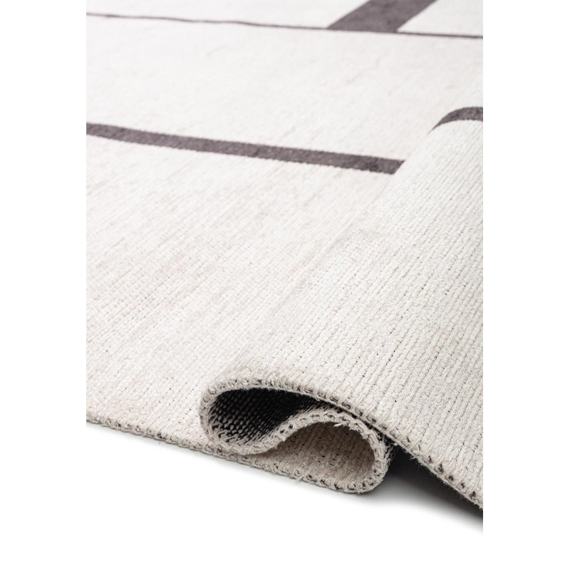 Modern Window Panes Area Rug, Square 9'