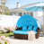 Blue Cushion/Brown Frame is out of stock