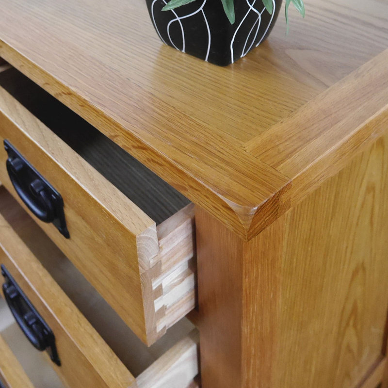 Shickley 43cm W Bedside Table, Oak