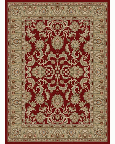 Tapis décoratif rouge/beige à tissé plat Bitner oriental, Rectangle 9 pi 3 po x 12 pi 6 po