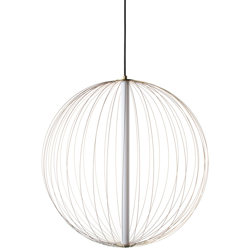 Thirza 1 - Light LED Pendant, 20" H x 20" W x 15" D, Gold