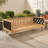 Wood Patio Sofas with Cushions