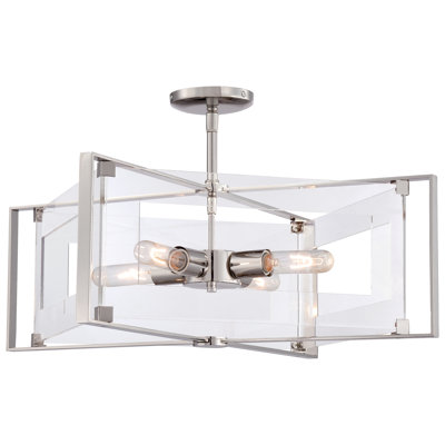 4 - Light Lantern Square / Rectangle Chandelier