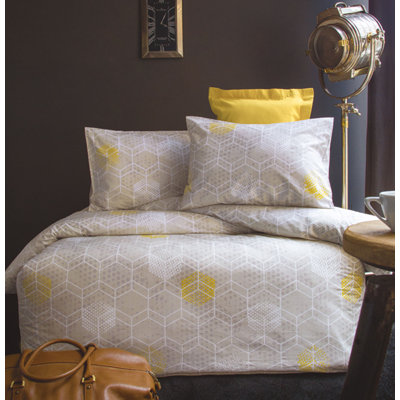 Cotton Geometric Shapes Duvet Cover