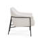 Fauteuil d'appoint en chenille crème Lua-2115771477