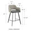 Tabouret de bar et de comptoir Ivonne-312235765-312235766