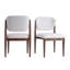 Ensemble de table de salle à manger 5 pièces avec 4 chaises rembourrées 42 po-130176312-130176313