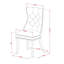 Ensemble de table de salle à manger 5 pièces comprenant une table rectangulaire en bois avec feuille papillon et 4 chaises rembourrées en tissu de polyester, noir-106913681-106913686